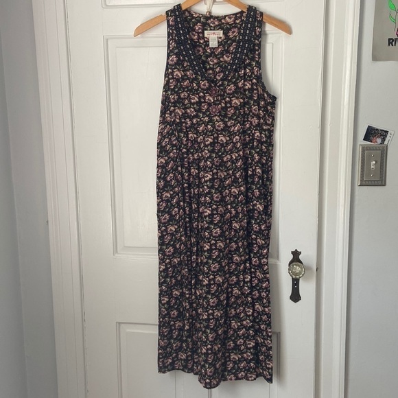 VTG 90s Express floral midi dress - Picture 2 of 6